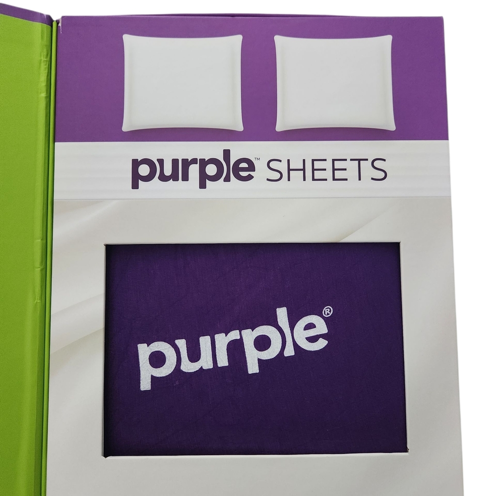 NIB Purple - KING/CALI KING SOFT SHEET STRETCH SET